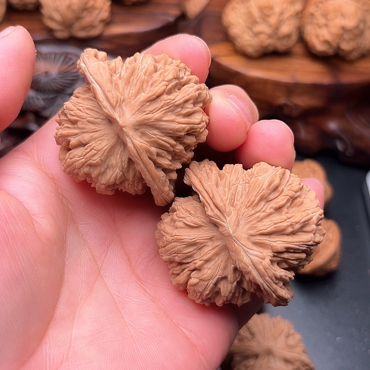 桃核把件核桃四座楼47