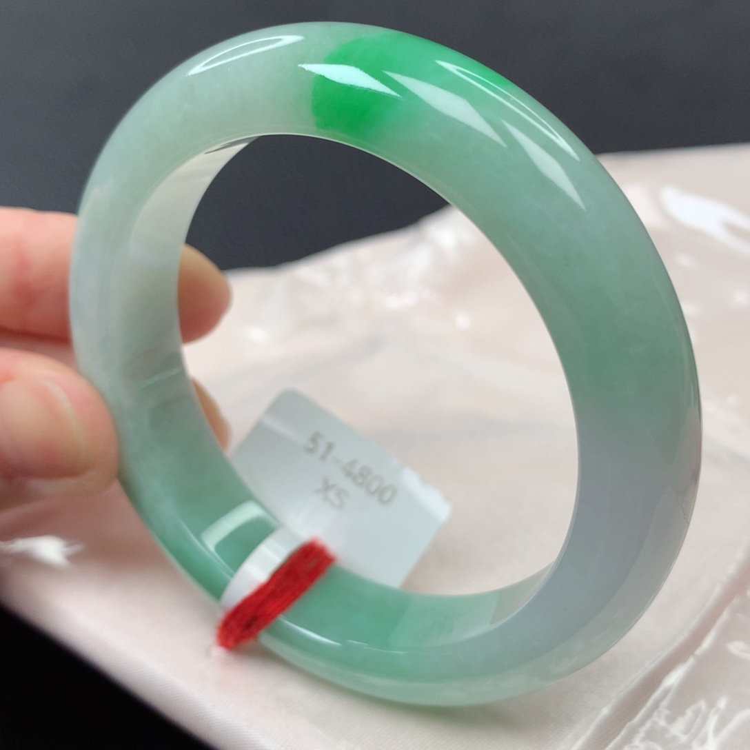 【闪购商品】翡翠手镯未镶嵌60号正圈