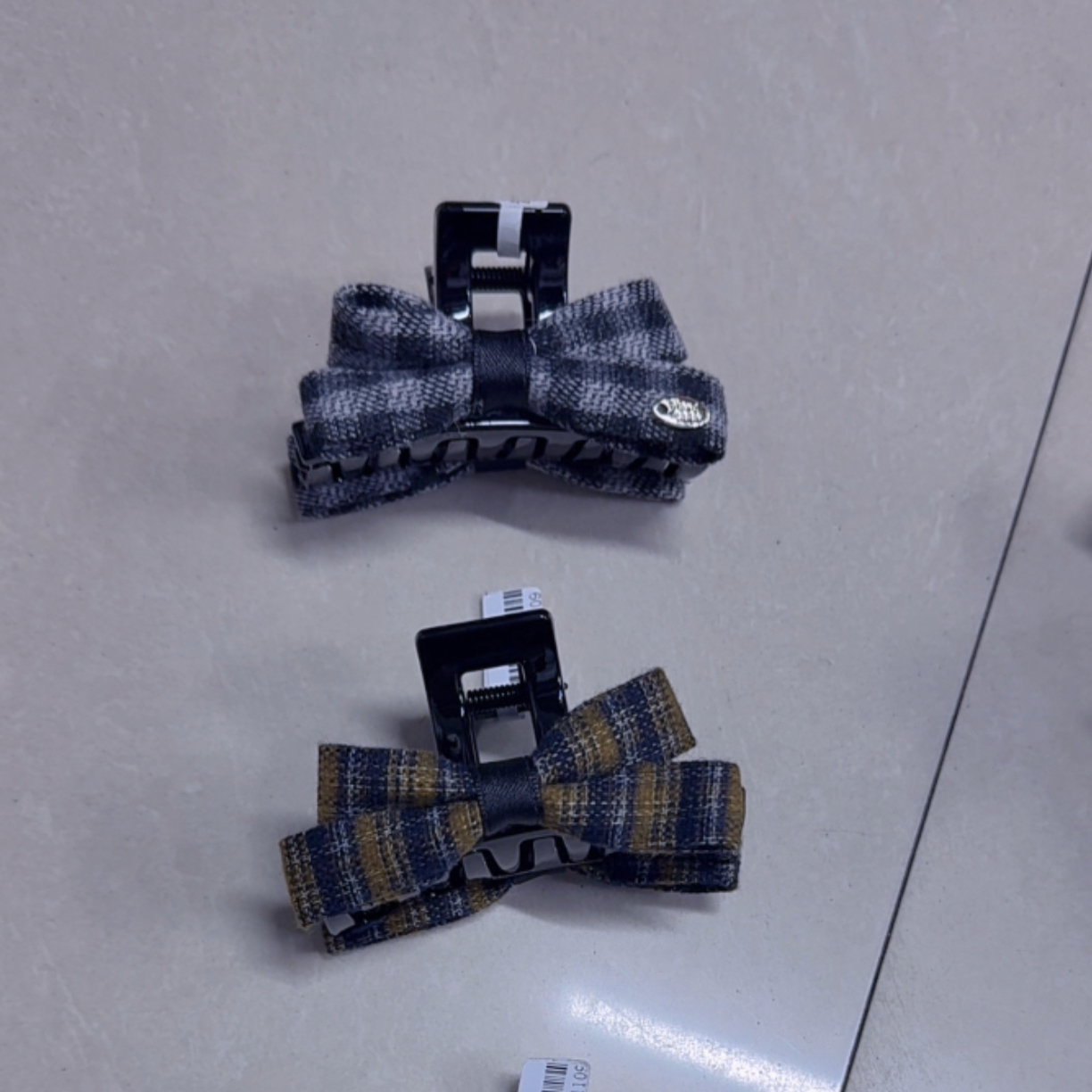 原版质量，秋冬豹纹复古格子后脑勺盘发抓夹大号鲨鱼夹