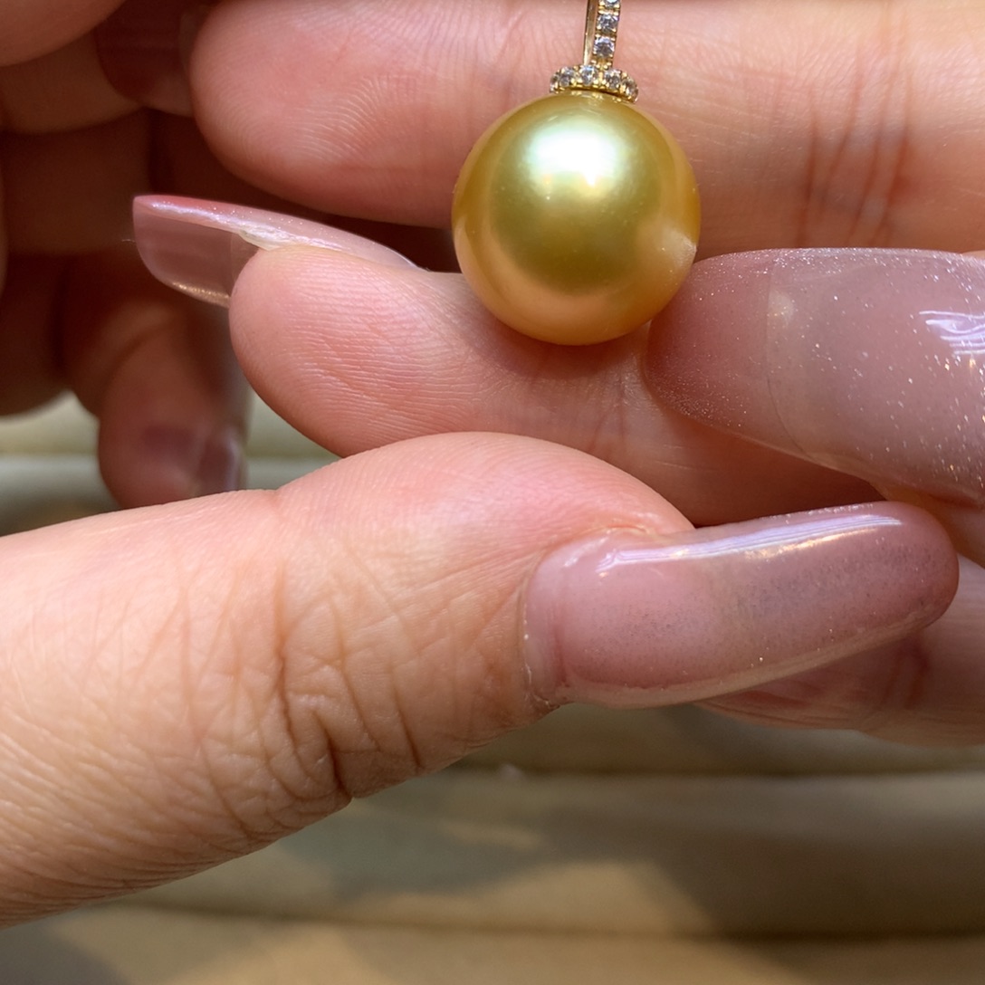 颈饰14K金镶嵌海水珍珠