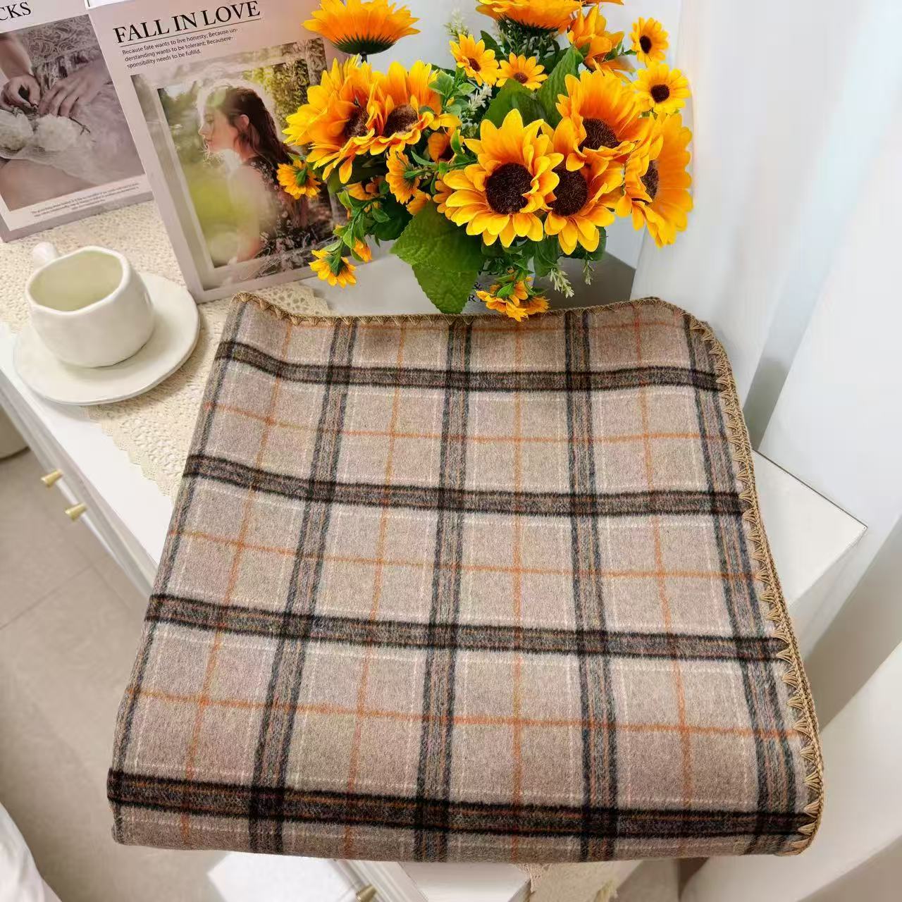 羊毛毯【拉雅】1.5x2米 高端 轻奢 单人羊毛毯可铺可盖