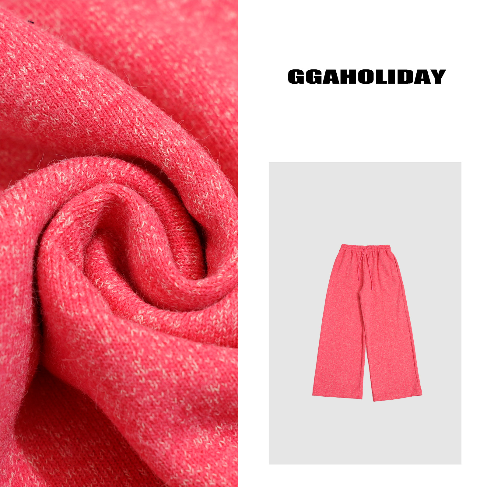 【上新】GGAHOLIDAY新款百搭宽松舒适简约纯色时尚显瘦卫裤-151174