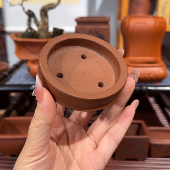 紫砂花盆原矿紫泥