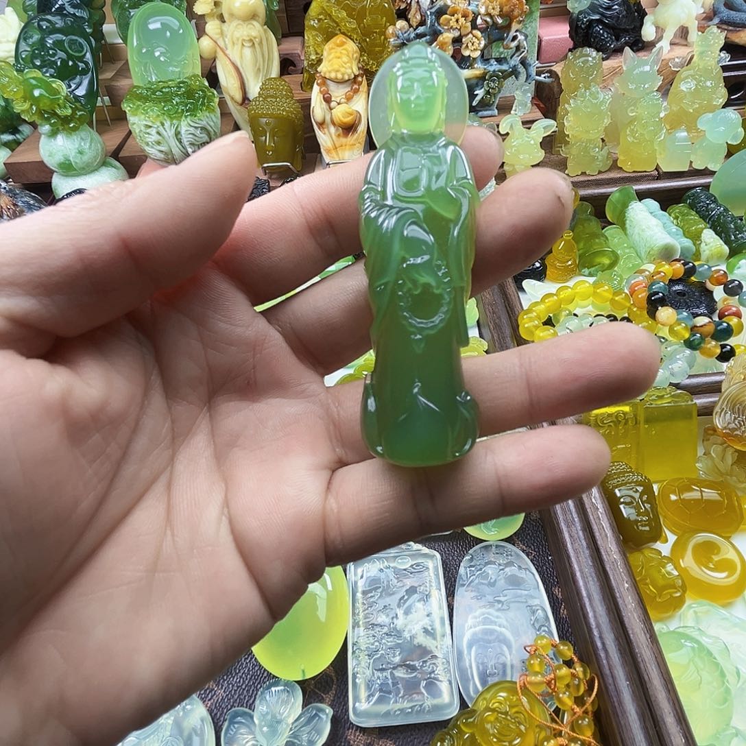 岫玉未镶嵌吊坠(不含链)
