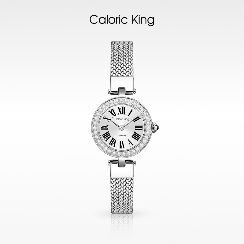 caloric king韶光简奢系时尚镶钻高级机芯手表女