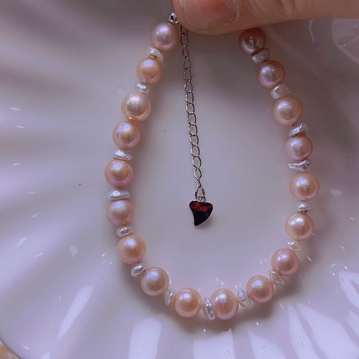 淡水珍珠手绳合金