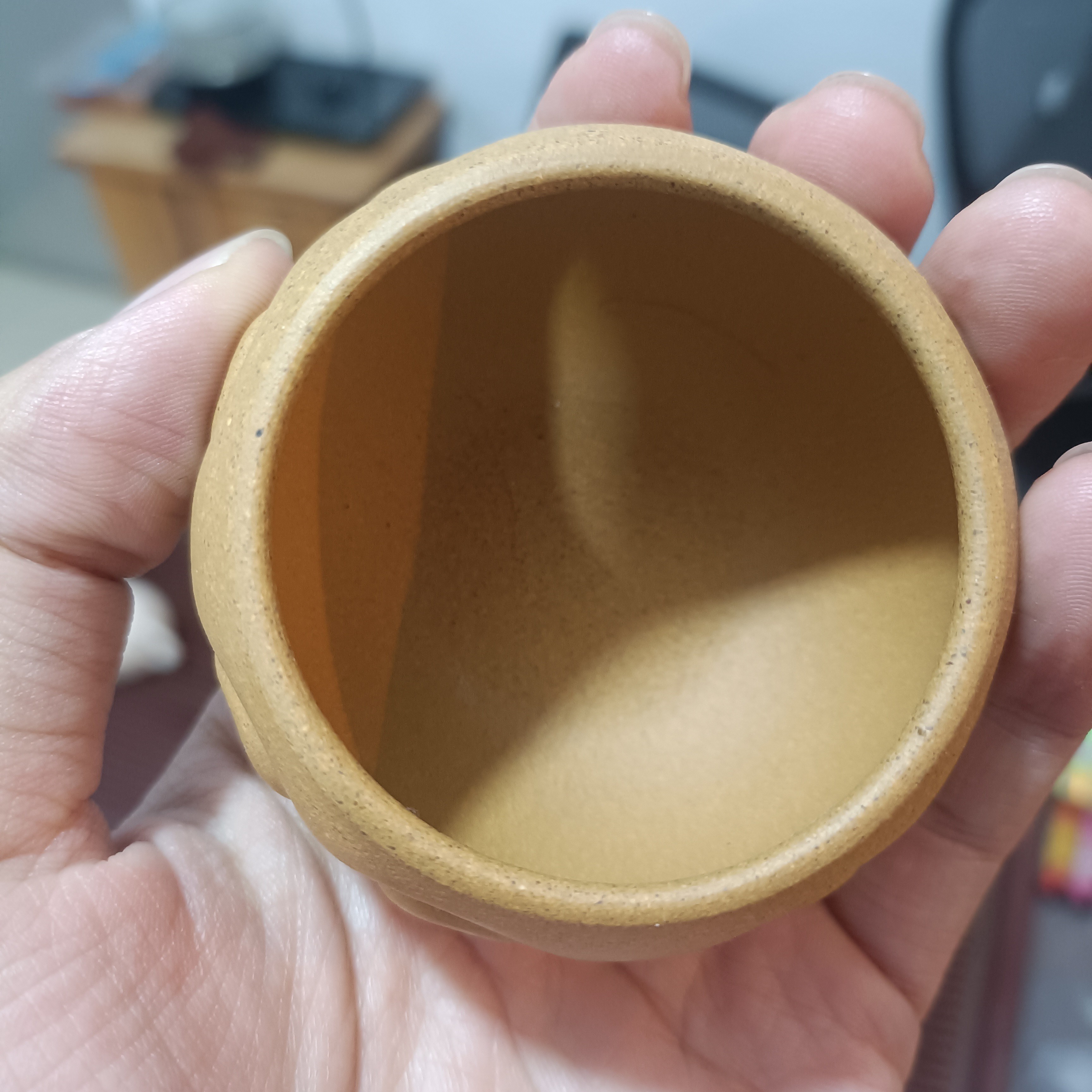 紫砂黄金段材质主人杯