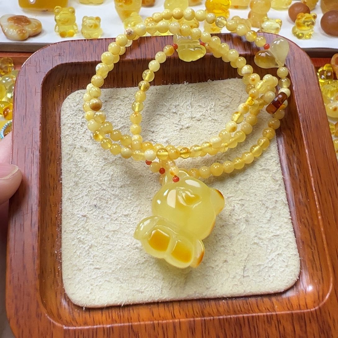 琥珀吊坠(不含链)未镶嵌
