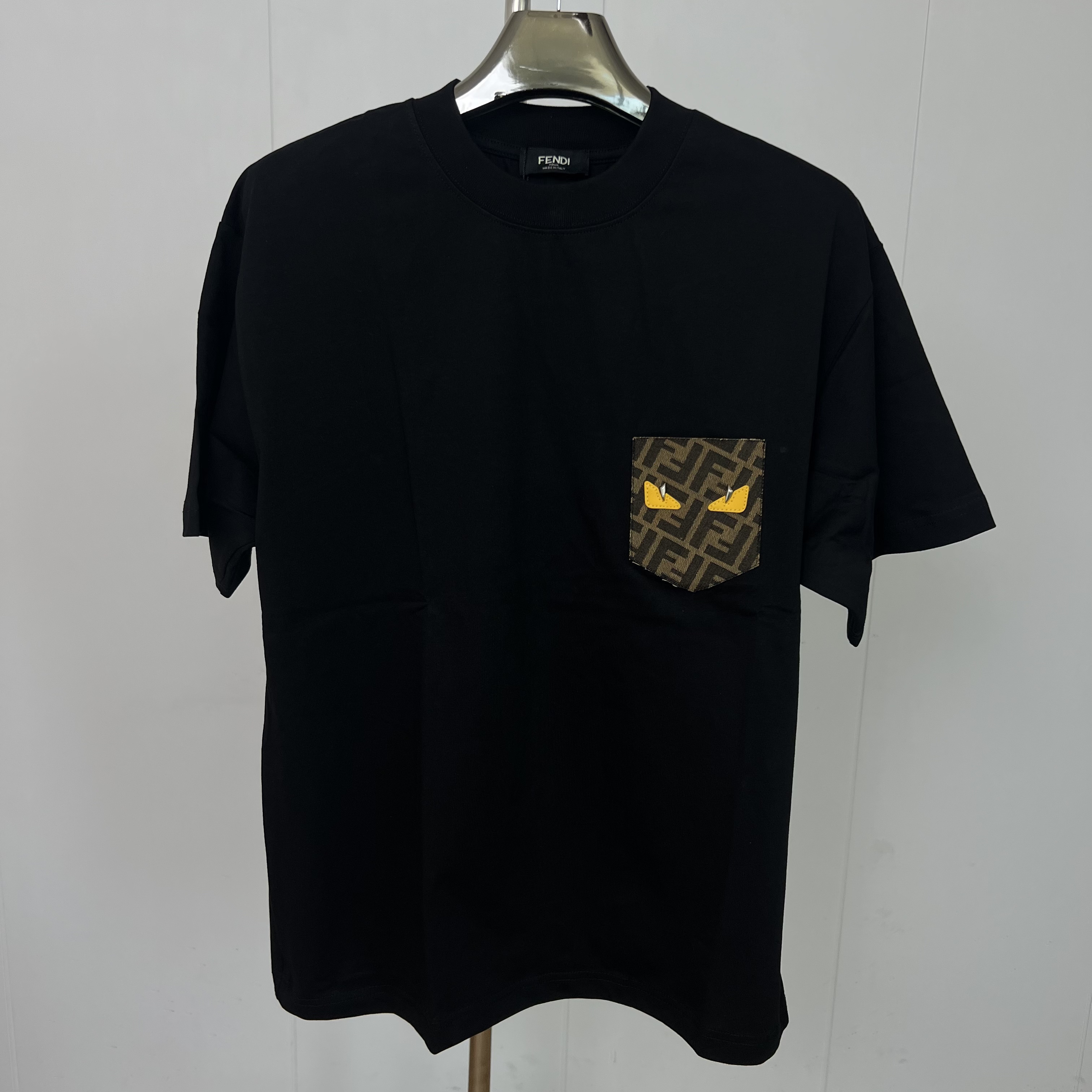 99新 FENDI/芬迪 男士怪兽百搭圆领短袖T恤 两色可选 xx6906