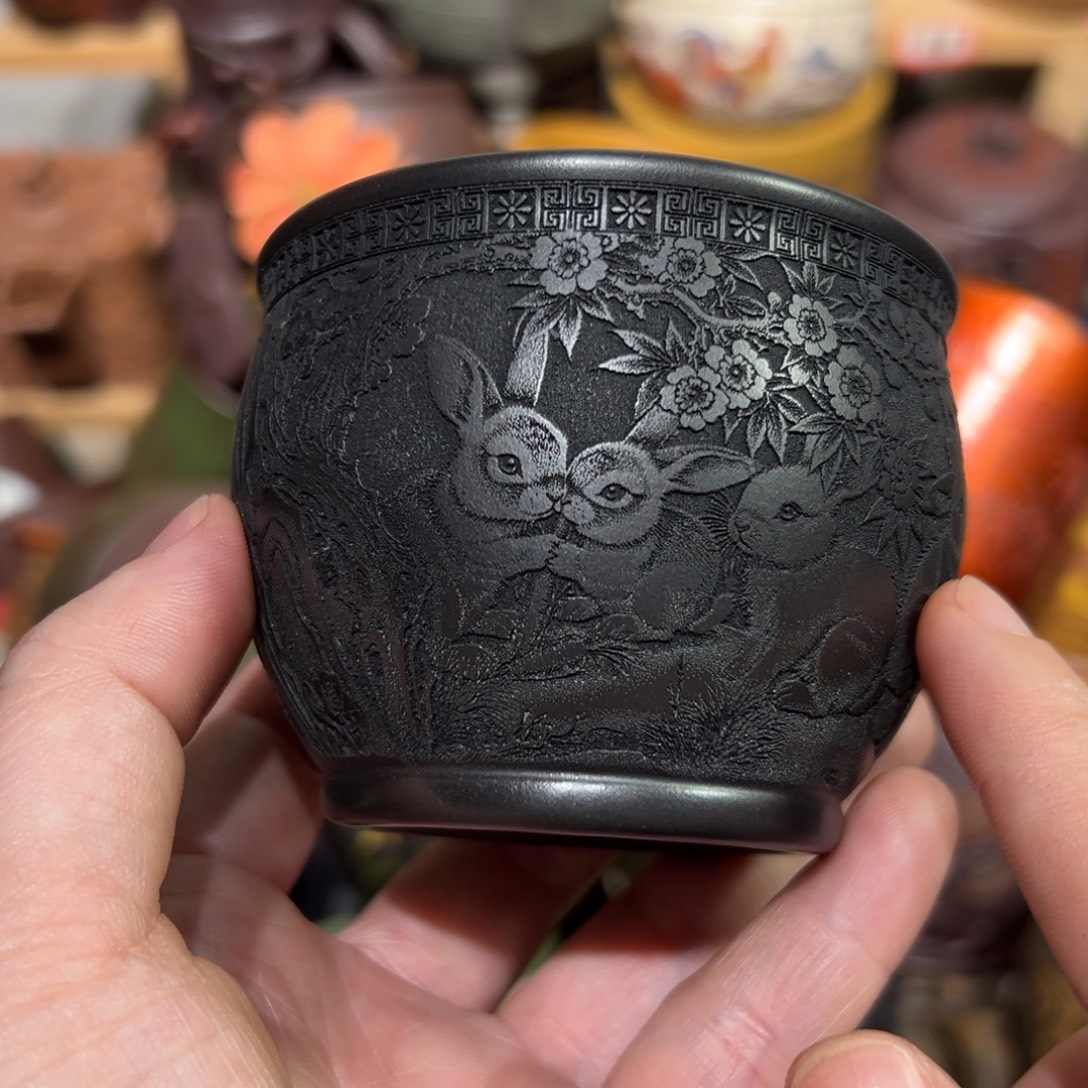 茶杯紫砂宜兴紫砂主人杯