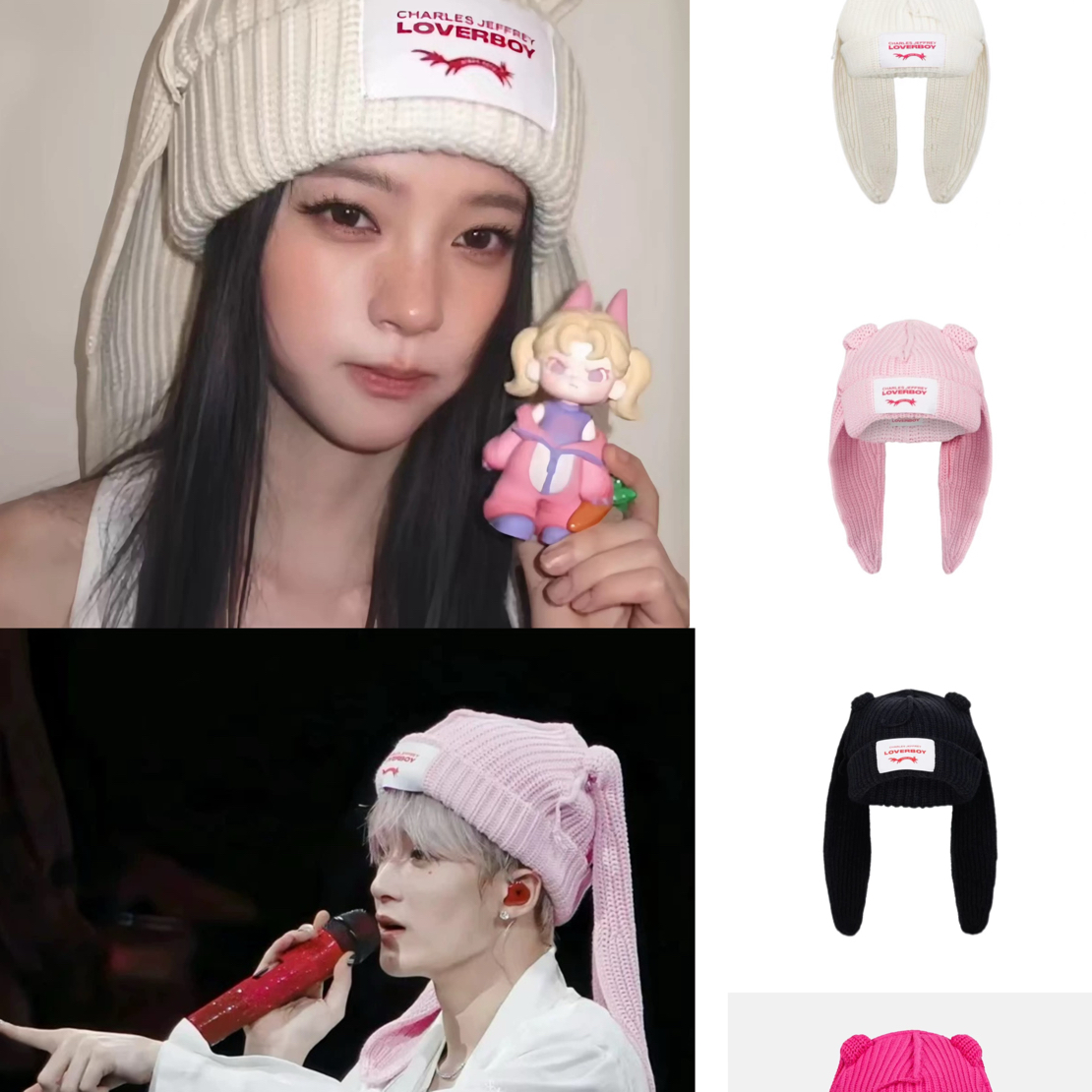 【lunan】冬天必入的针织兔耳冷帽