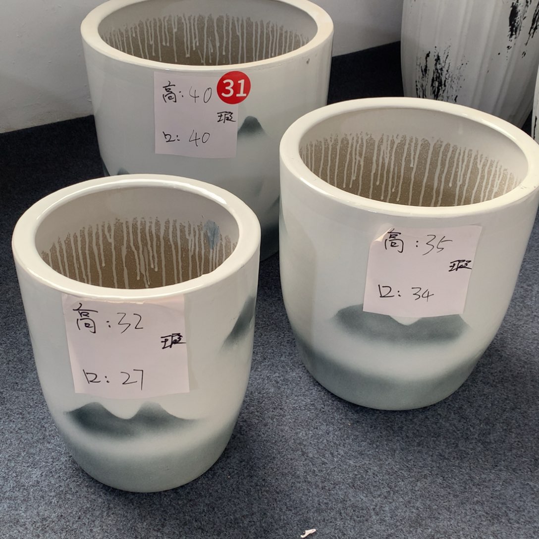 高温陶瓷花盆微瑕