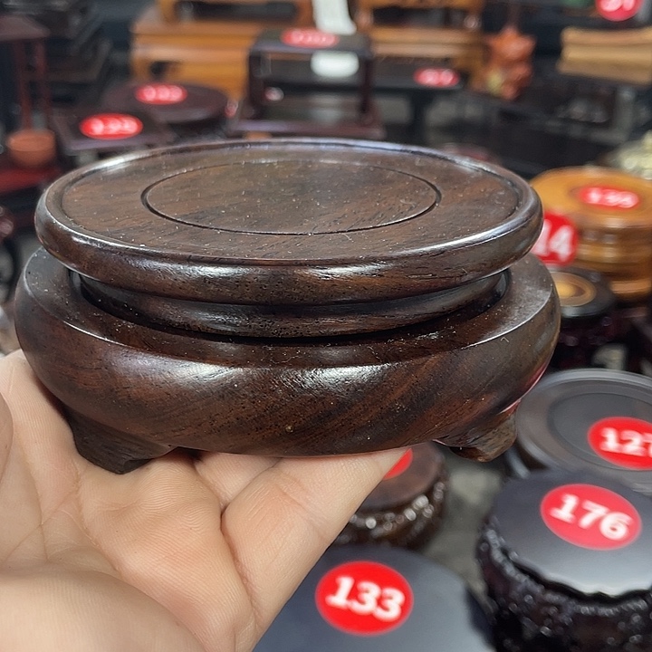 手工艺品琉璃红木底座工艺品