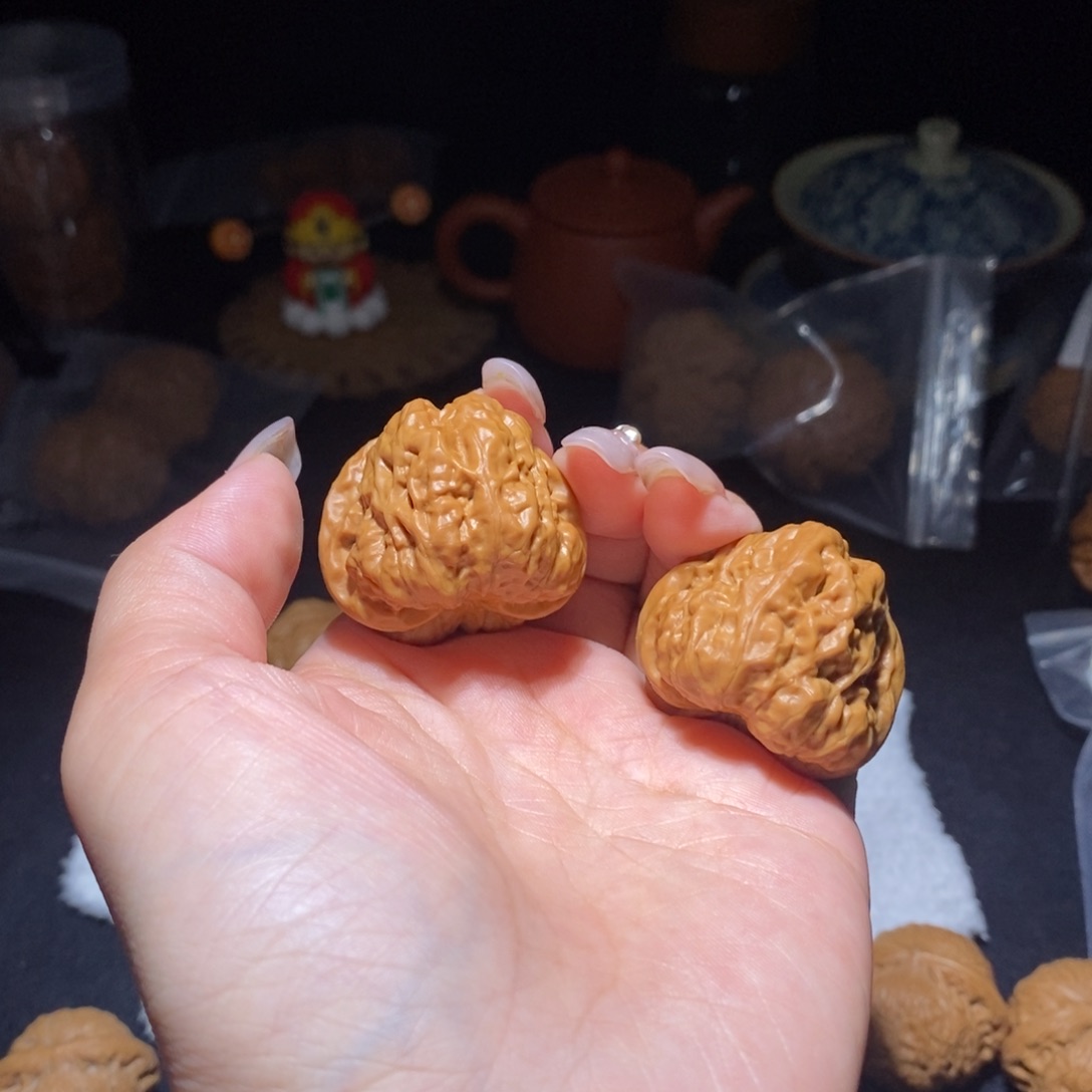 文玩核桃吊坠蛙蛙36