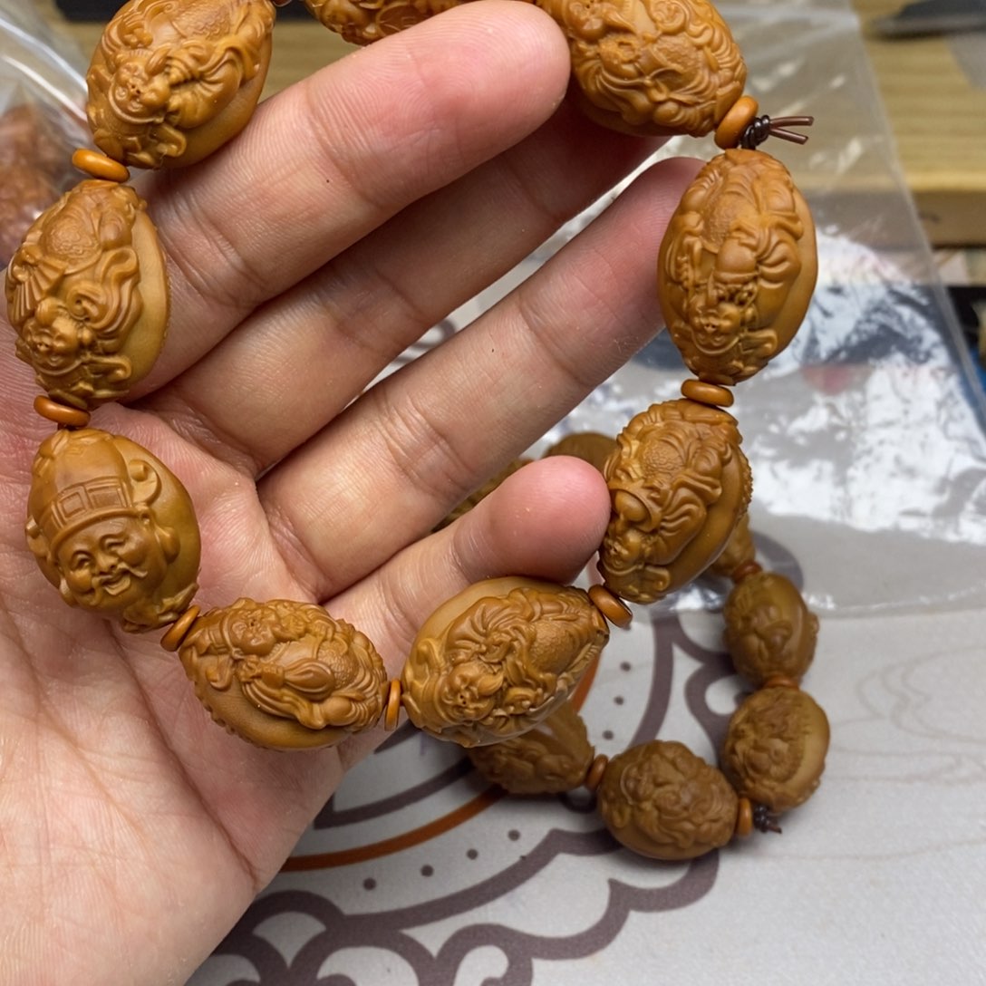 橄榄核手串/手链橄榄核雕刻工艺宇