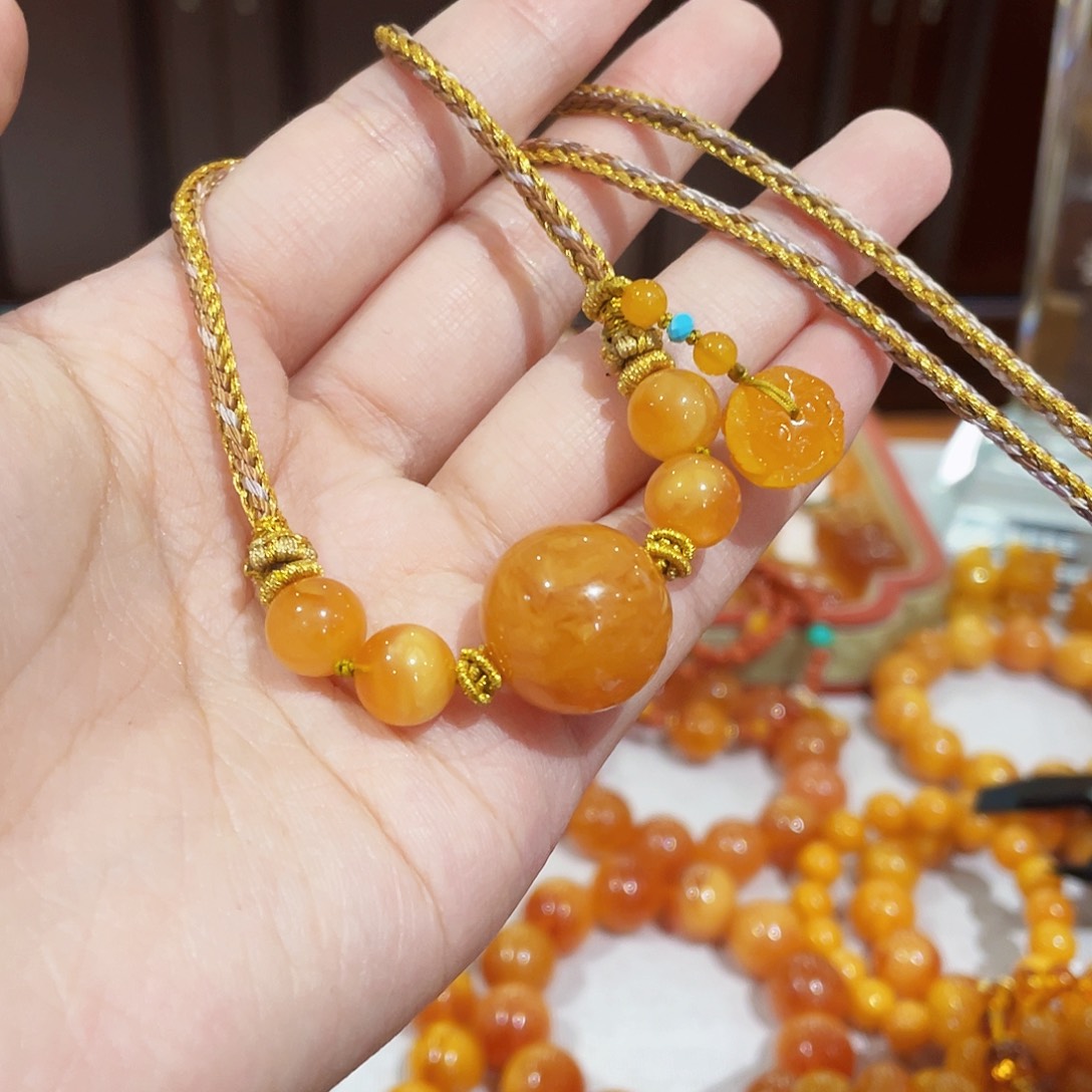 未镶嵌蜜蜡手链手串