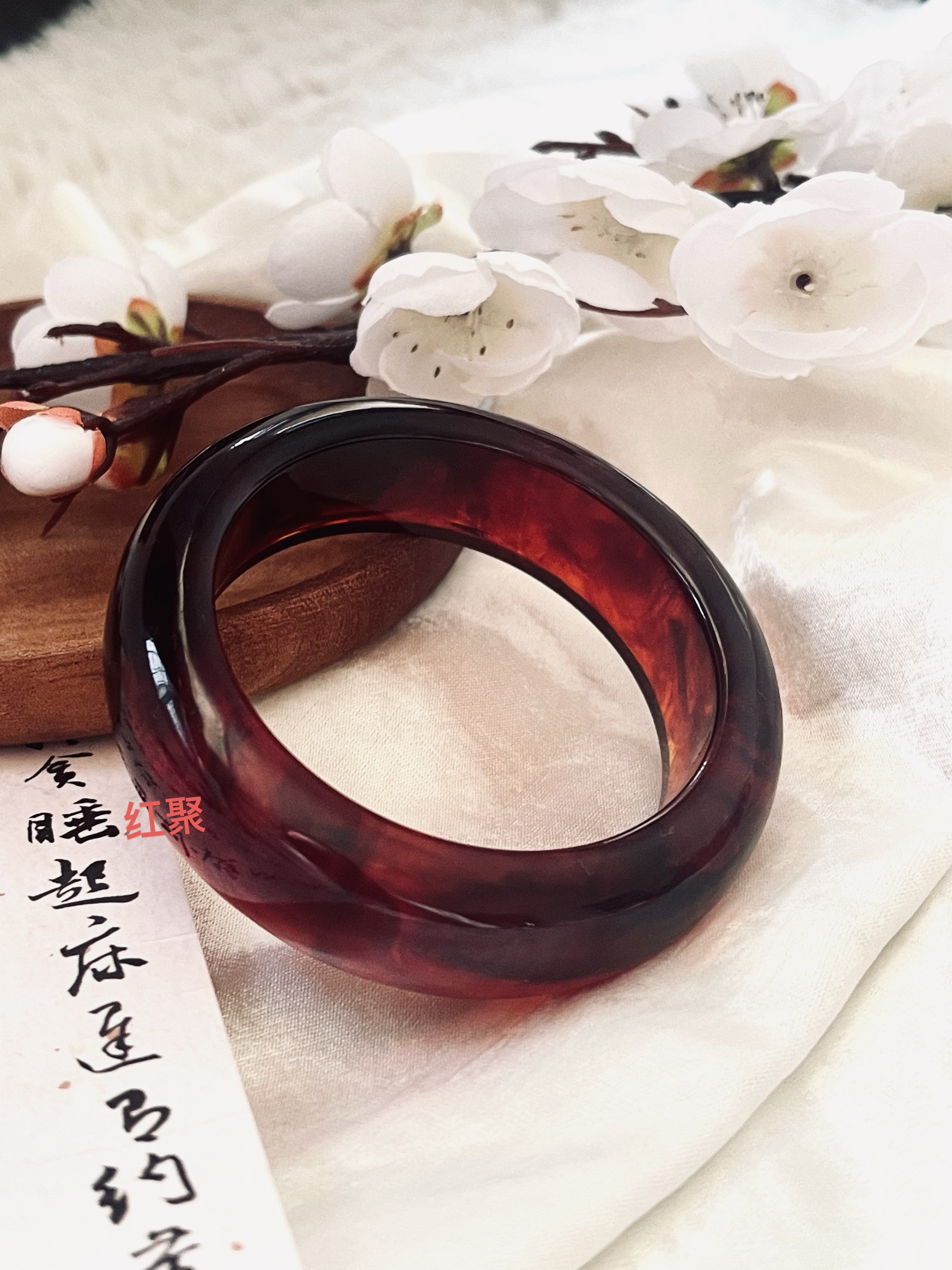 【正品保障】血药珀卡20mm时尚精美紫杉醇DIY手镯(多样性发一件)