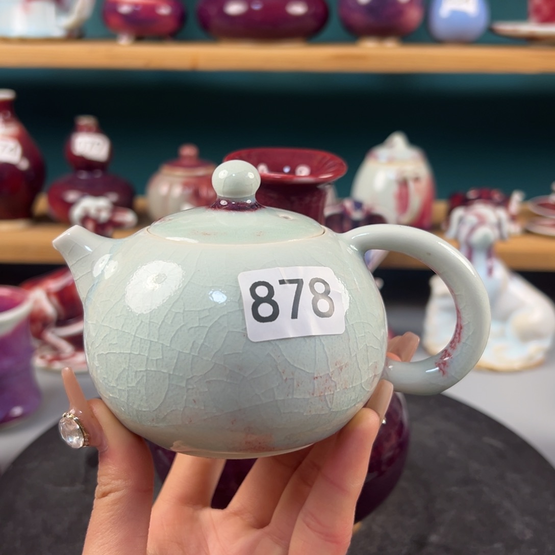 瓷片微瑕壶玉石釉