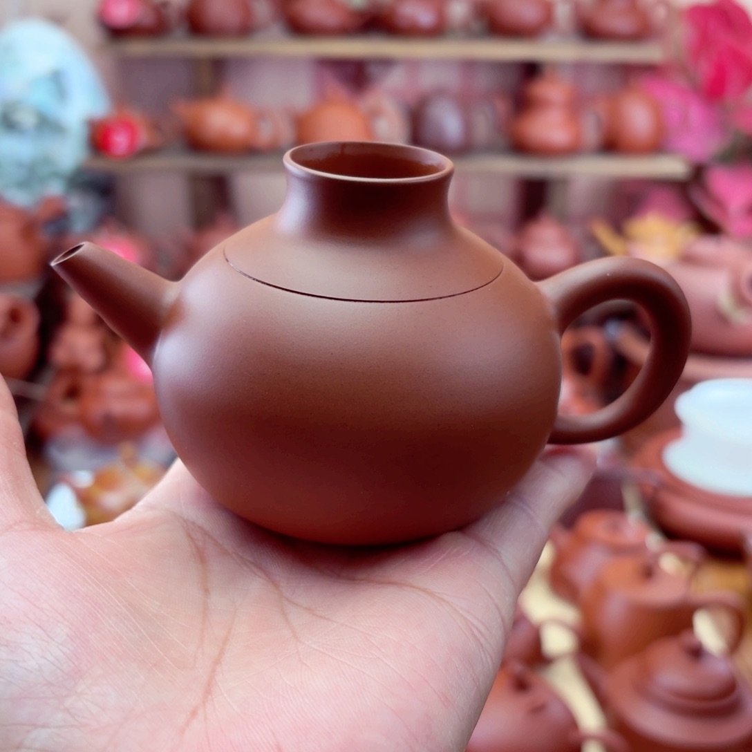 紫砂茶壶烟囱150 CC手拉