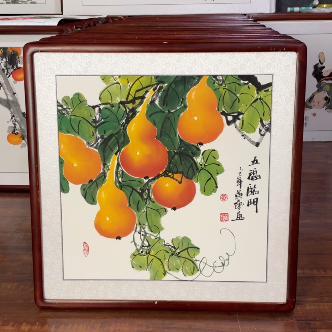 国画带框尺寸63*63厘米