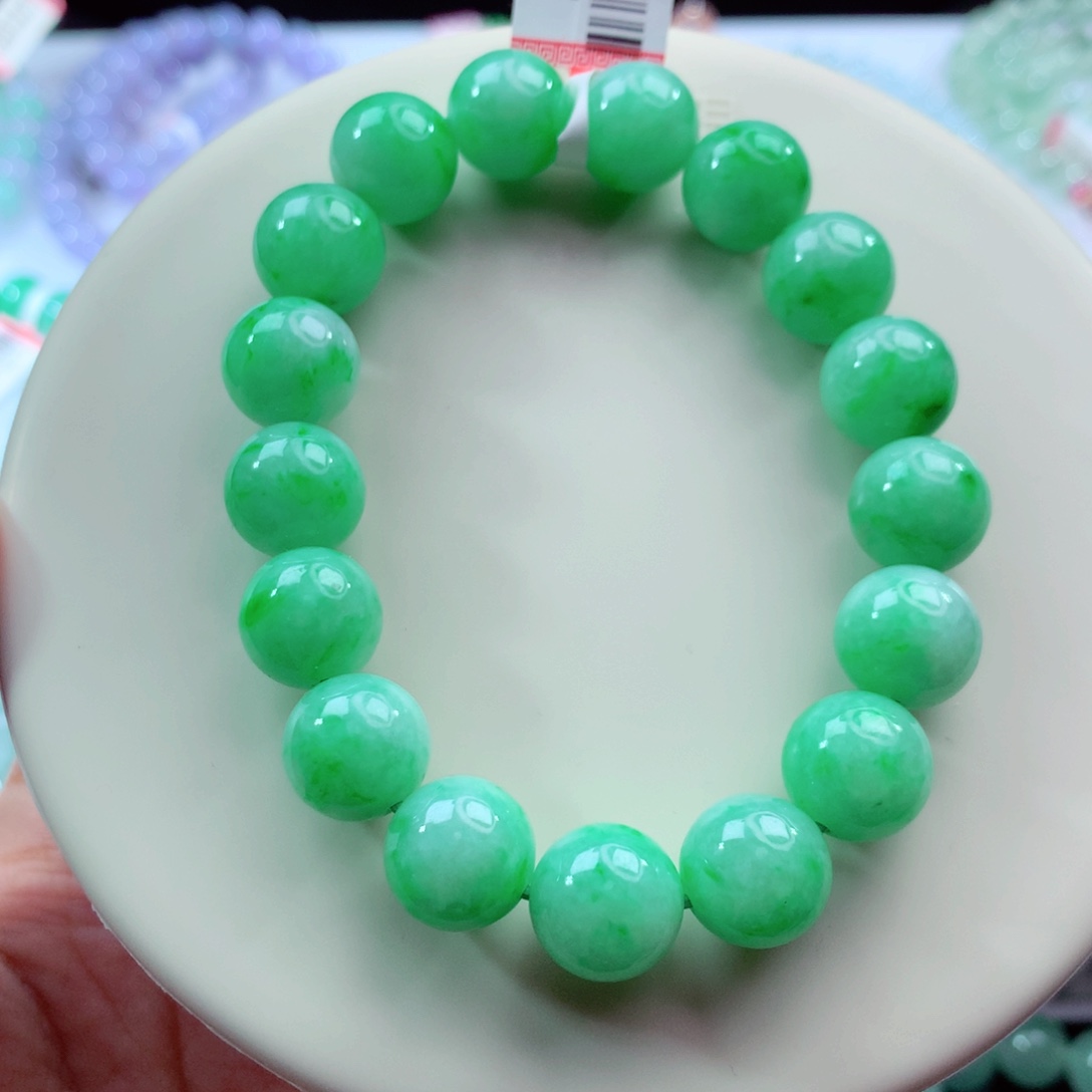 翡翠未镶嵌手链卡12