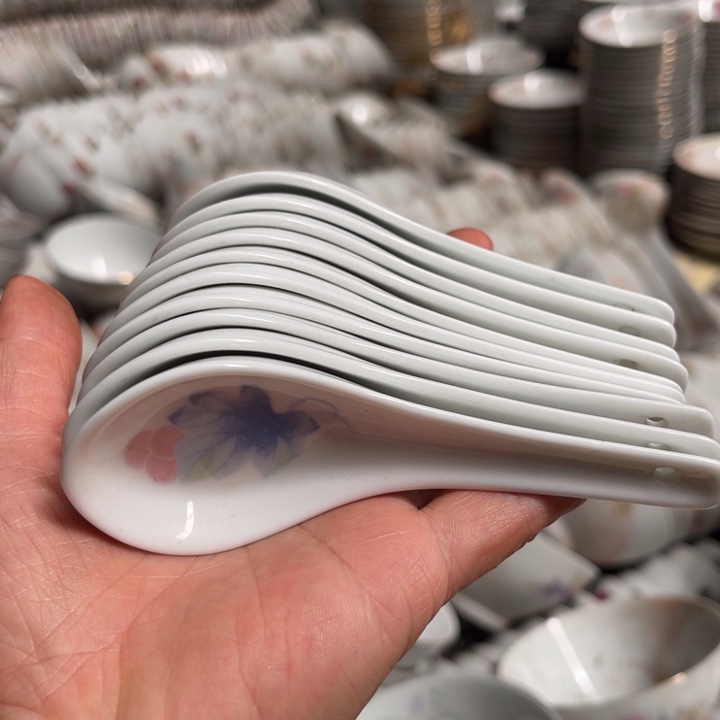 醴陵高温瓷勺子10个釉下