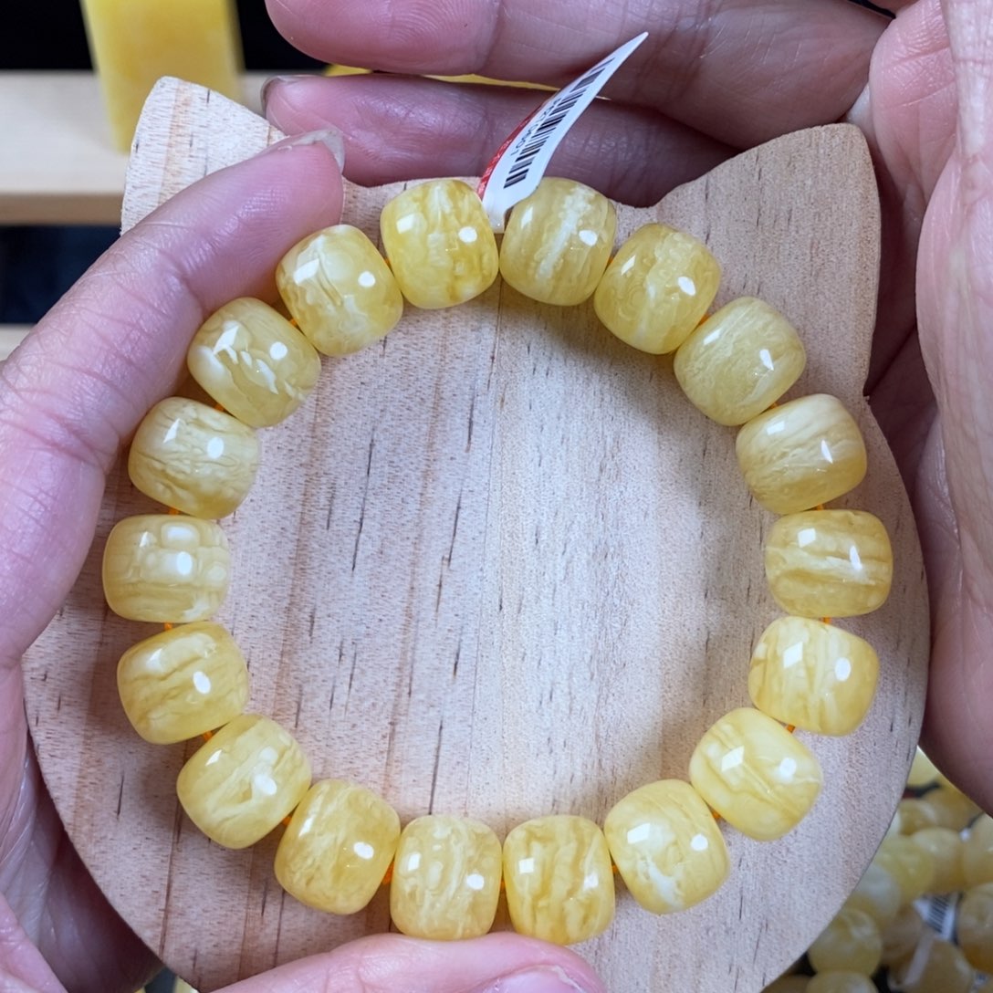 蜜蜡裸石未镶嵌13➕顺纹虎皮