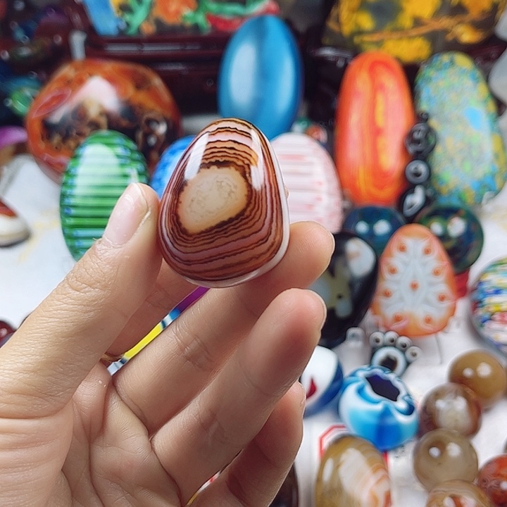 玛瑙/玉髓未镶嵌耳环