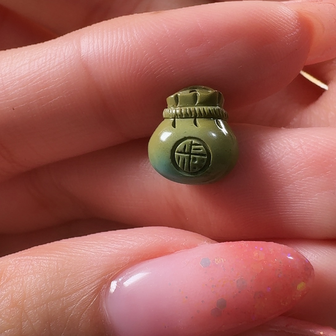 绿松石未镶嵌吊坠(不含链)钱袋子