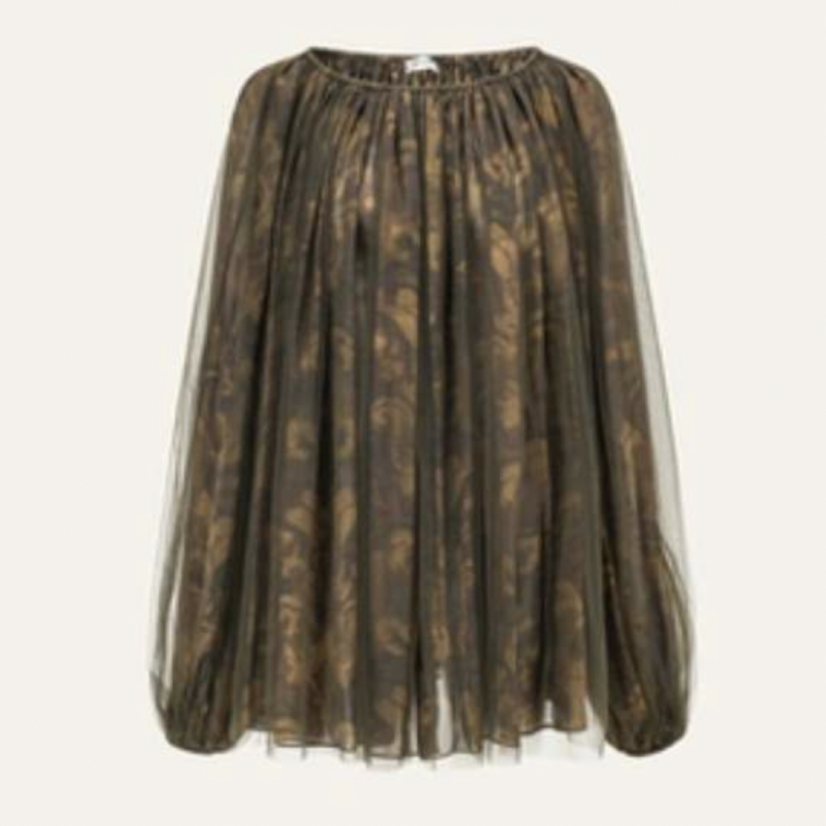 INTO THE EAST 茛苕油彩纱上衣