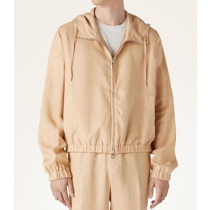 11翻领长袖卡其色外套女新款2025休闲百搭高级亚麻上衣0029