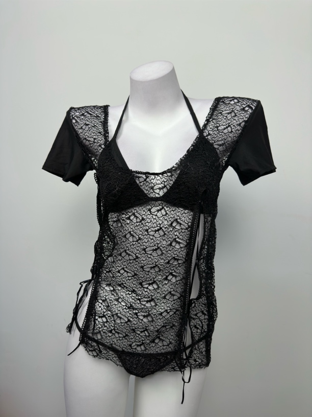 复古纯欲辣妹吊带蕾丝【NO退NO换】【直播款，根据直播间排号拍】