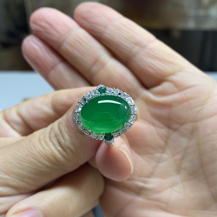 玛瑙/玉髓合金戒指