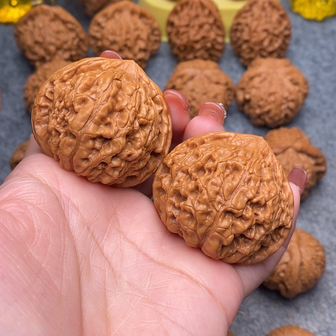 文玩核桃把件精品官帽46.全品