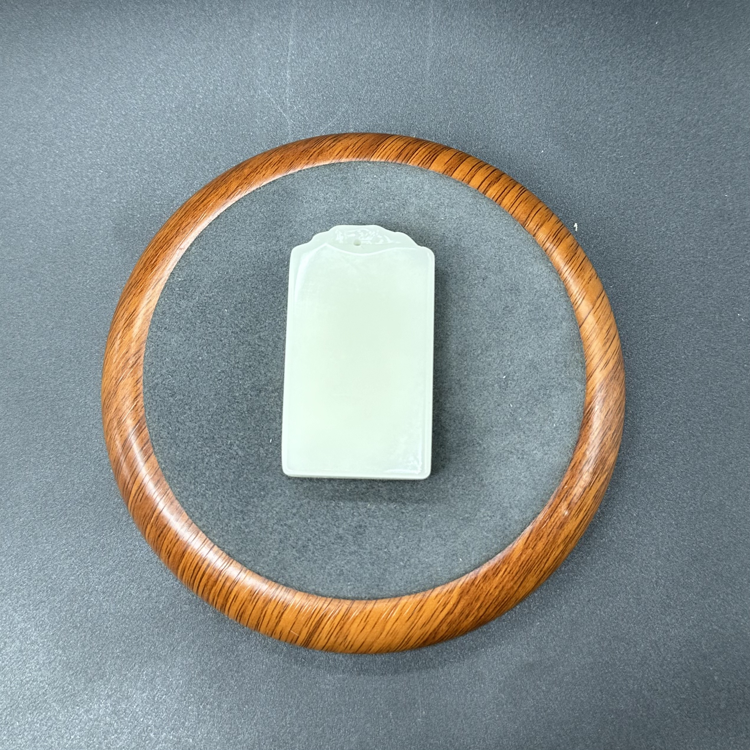 且末白竹节雕头无事牌4023