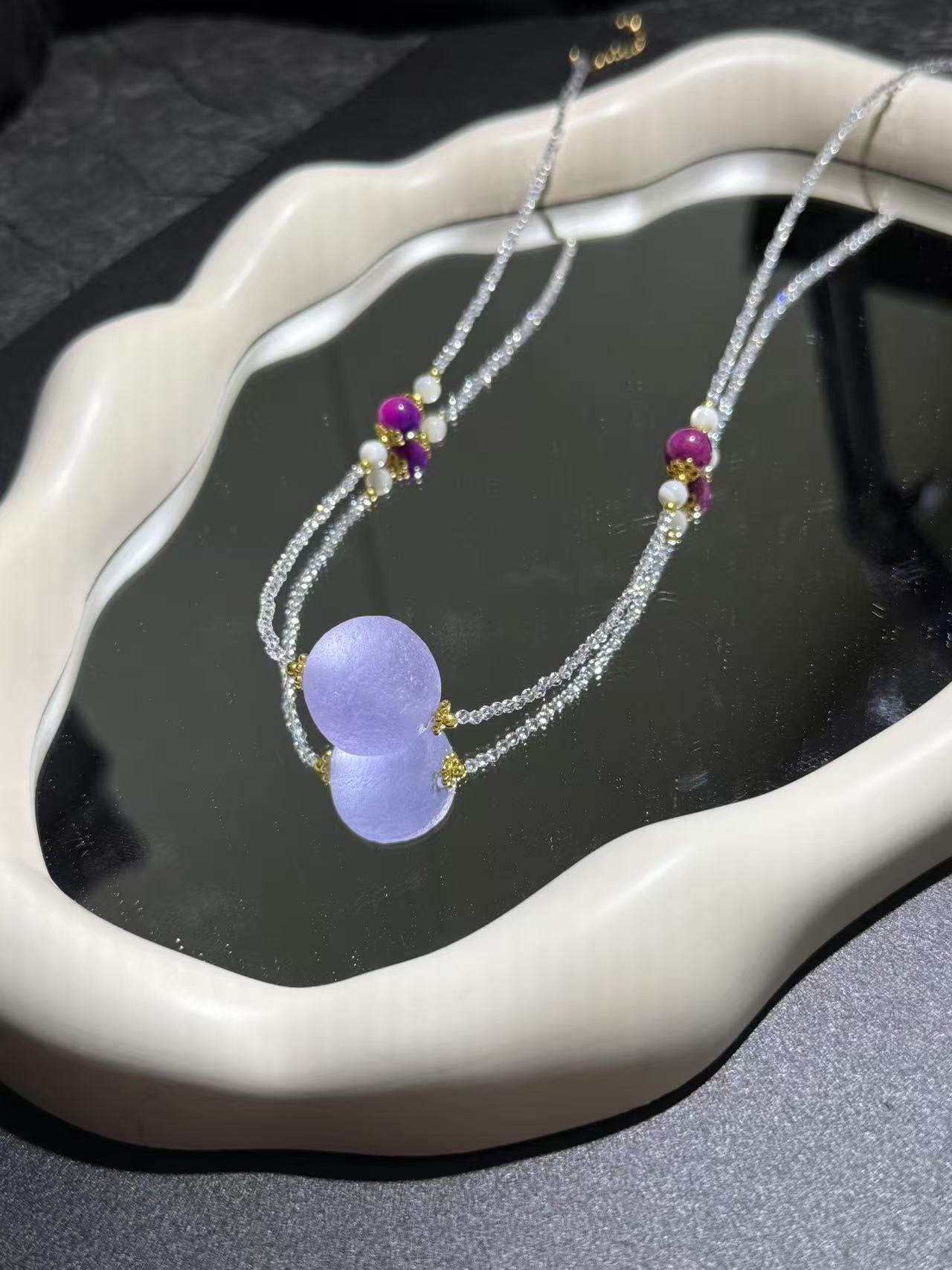 A984【金汐】紫陨项链