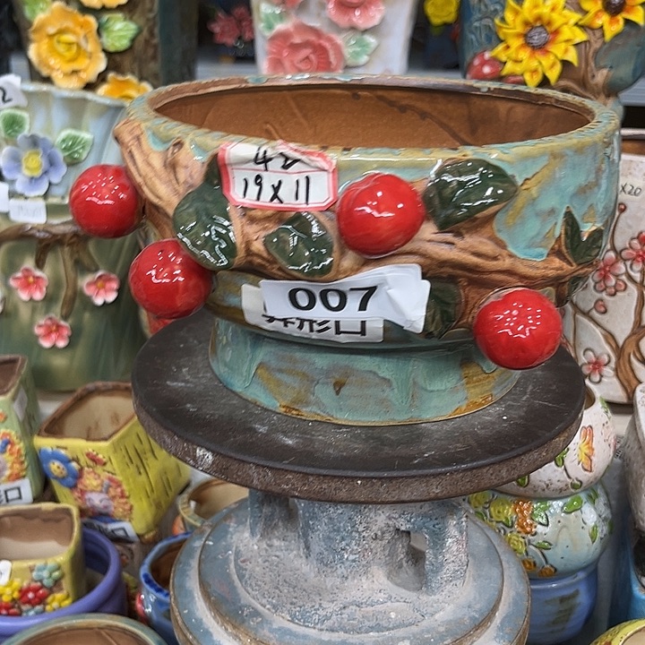 紫砂花盆粗陶材质多肉花盆