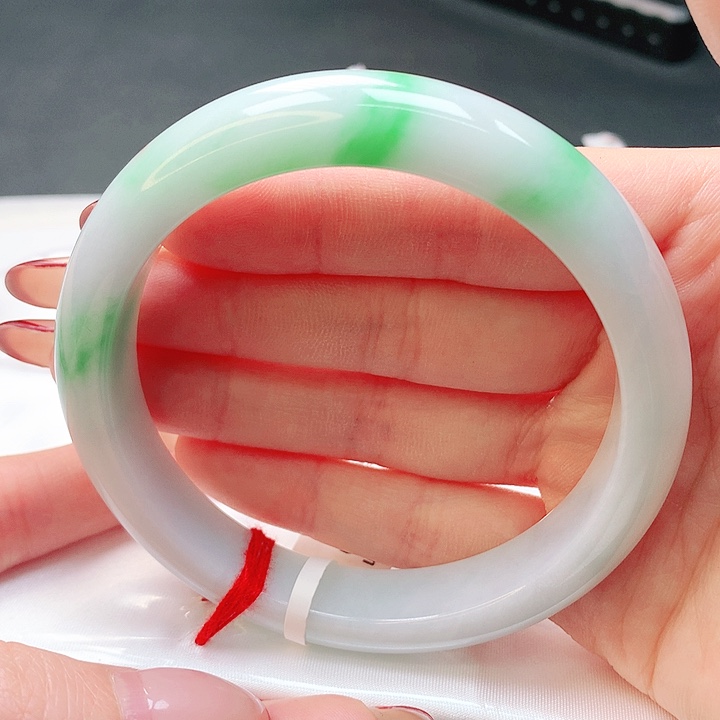 翡翠手镯未镶嵌63正圈