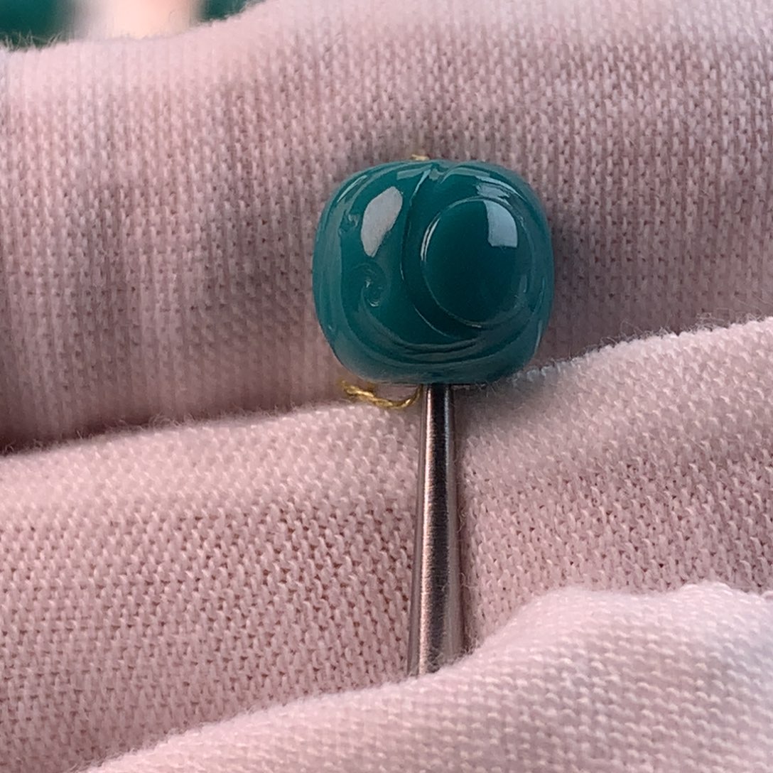 绿松石未镶嵌配饰蕊9*