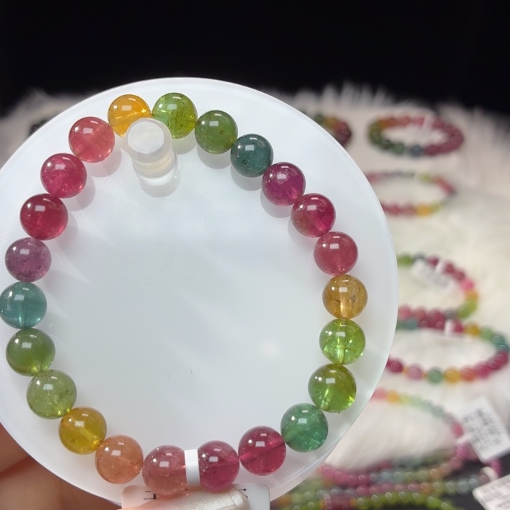 碧玺手链未镶嵌8.2mm±