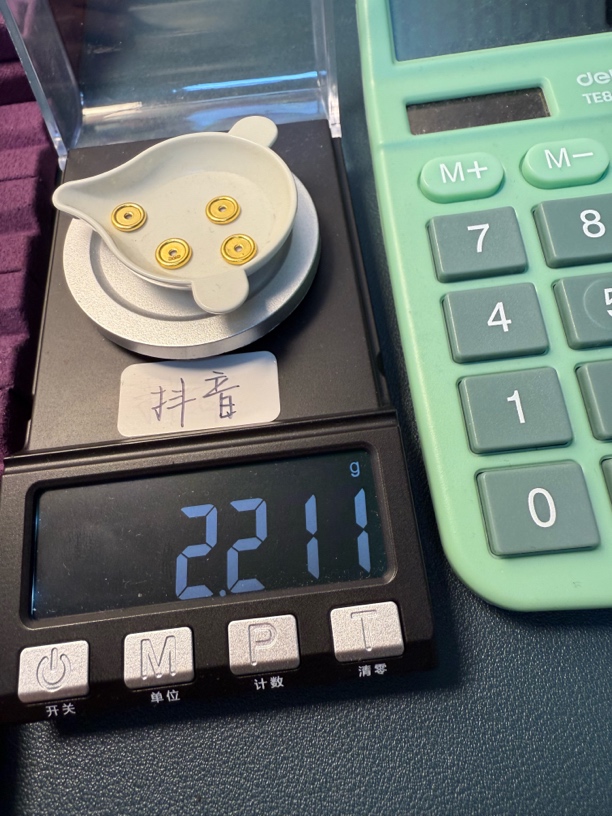 足金999车轮隔片卡七秀