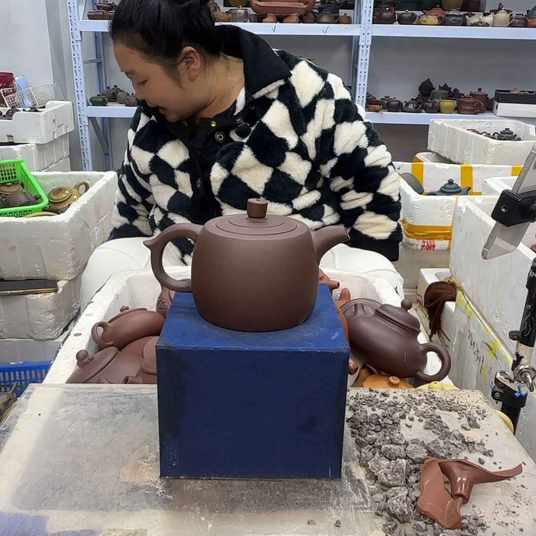 紫砂茶壶宜兴紫砂壶瑕疵处理