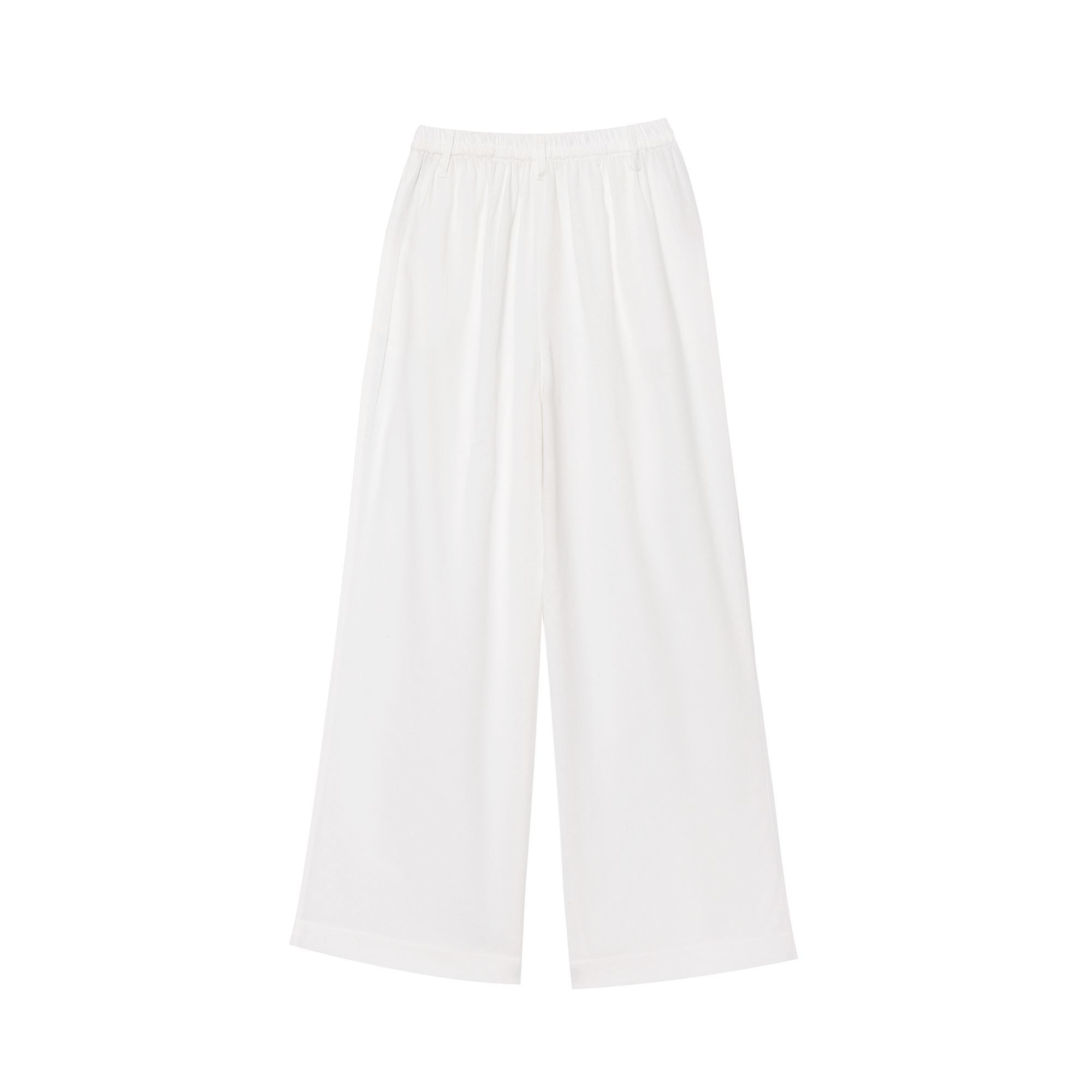 夏装薄款宽松洋气时尚阔腿裤中九分裤休闲裤