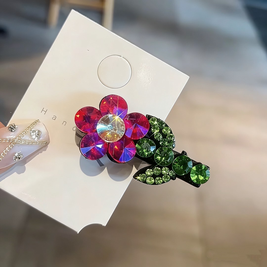 爆款小花鸭嘴夹小号碎发夹可爱发饰刘海夹边夹3812