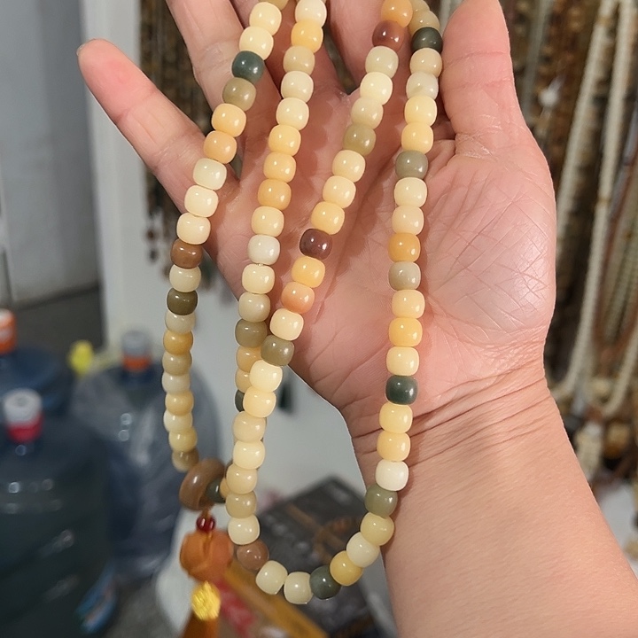 白玉菩提吊坠7×80