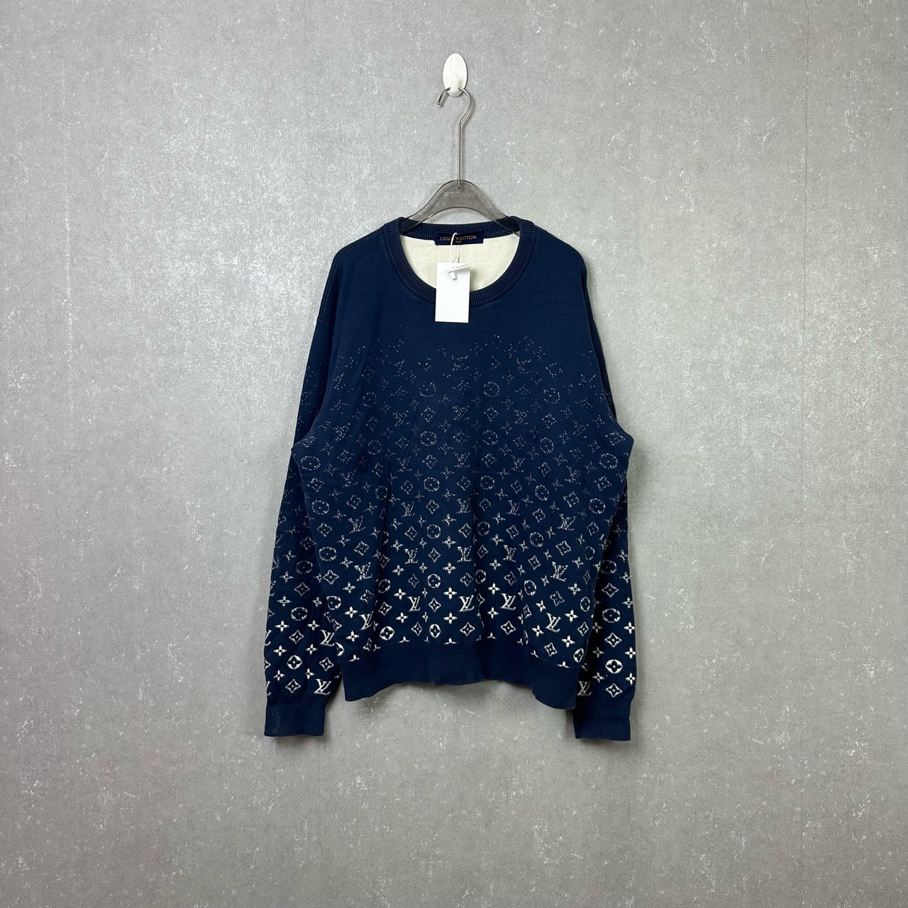 99新 LouisVuitton/路易威登 渐变老花满印针织毛衣 L码002480