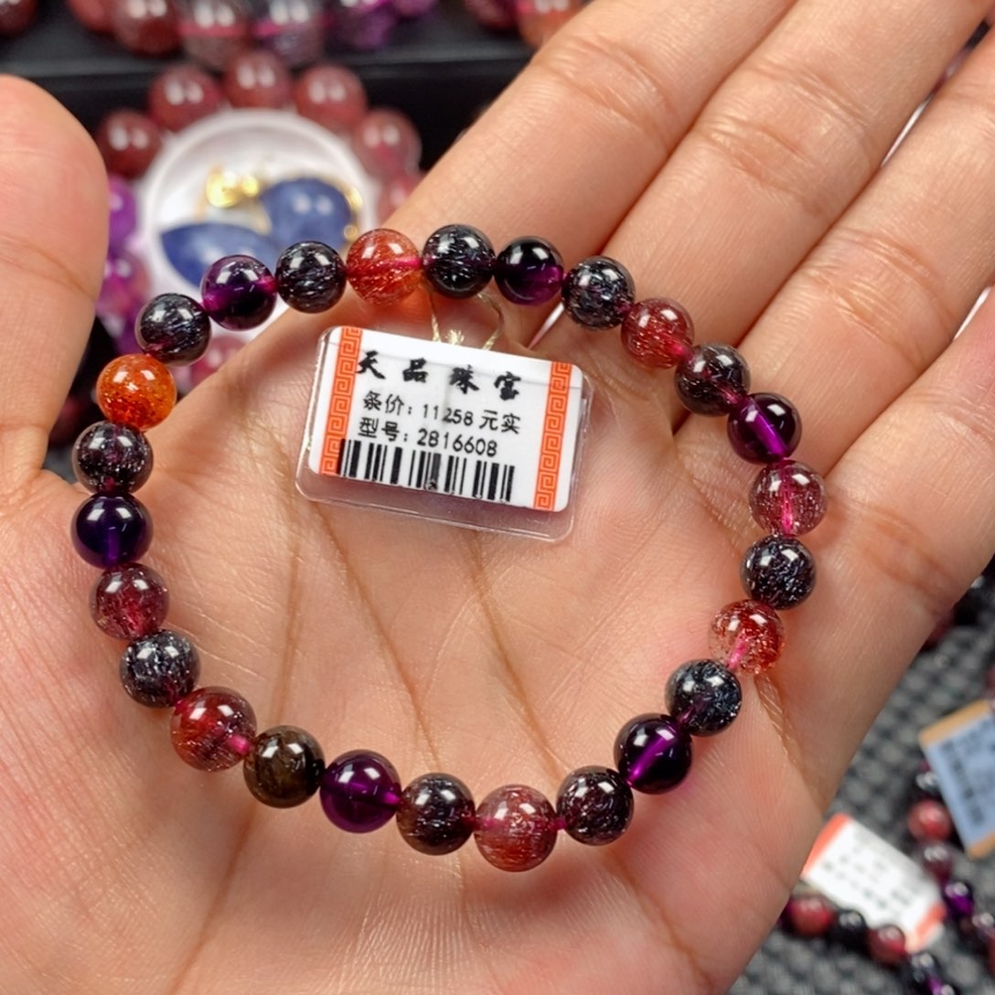 水晶手链未镶嵌黑加仑超七2816608