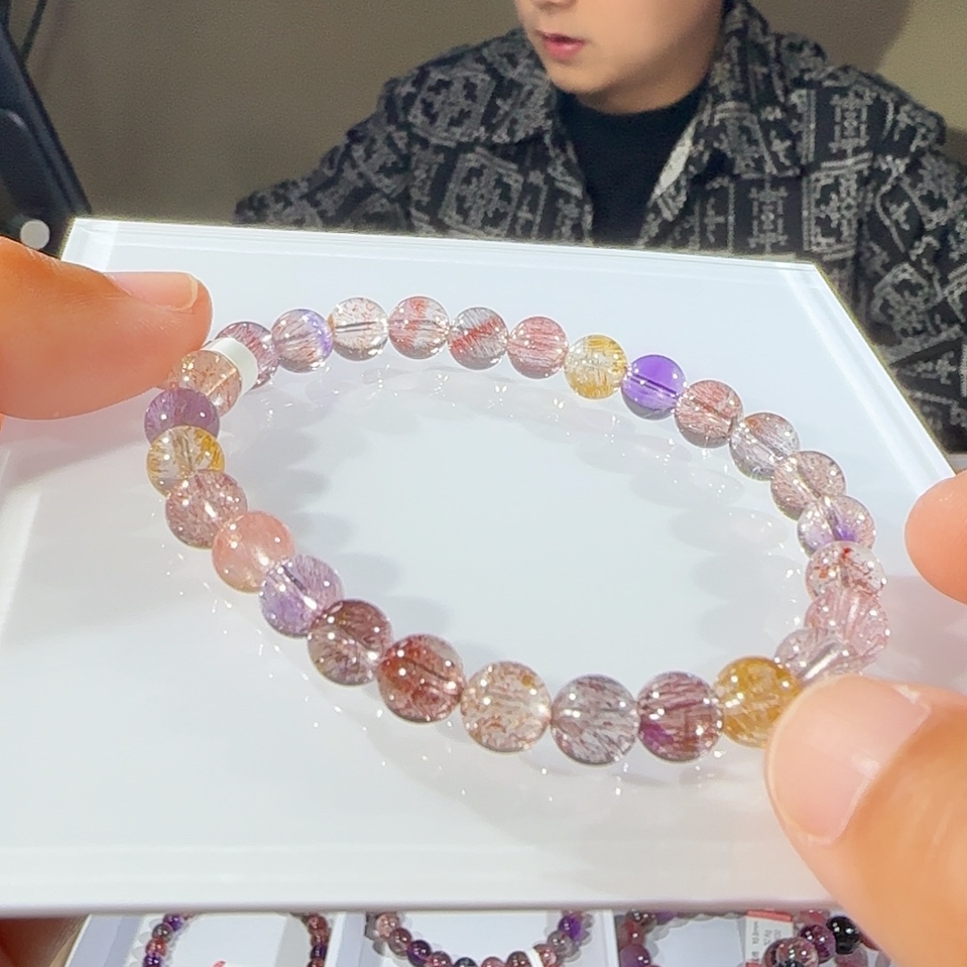 未镶嵌手链水晶7mm仙女超七手串