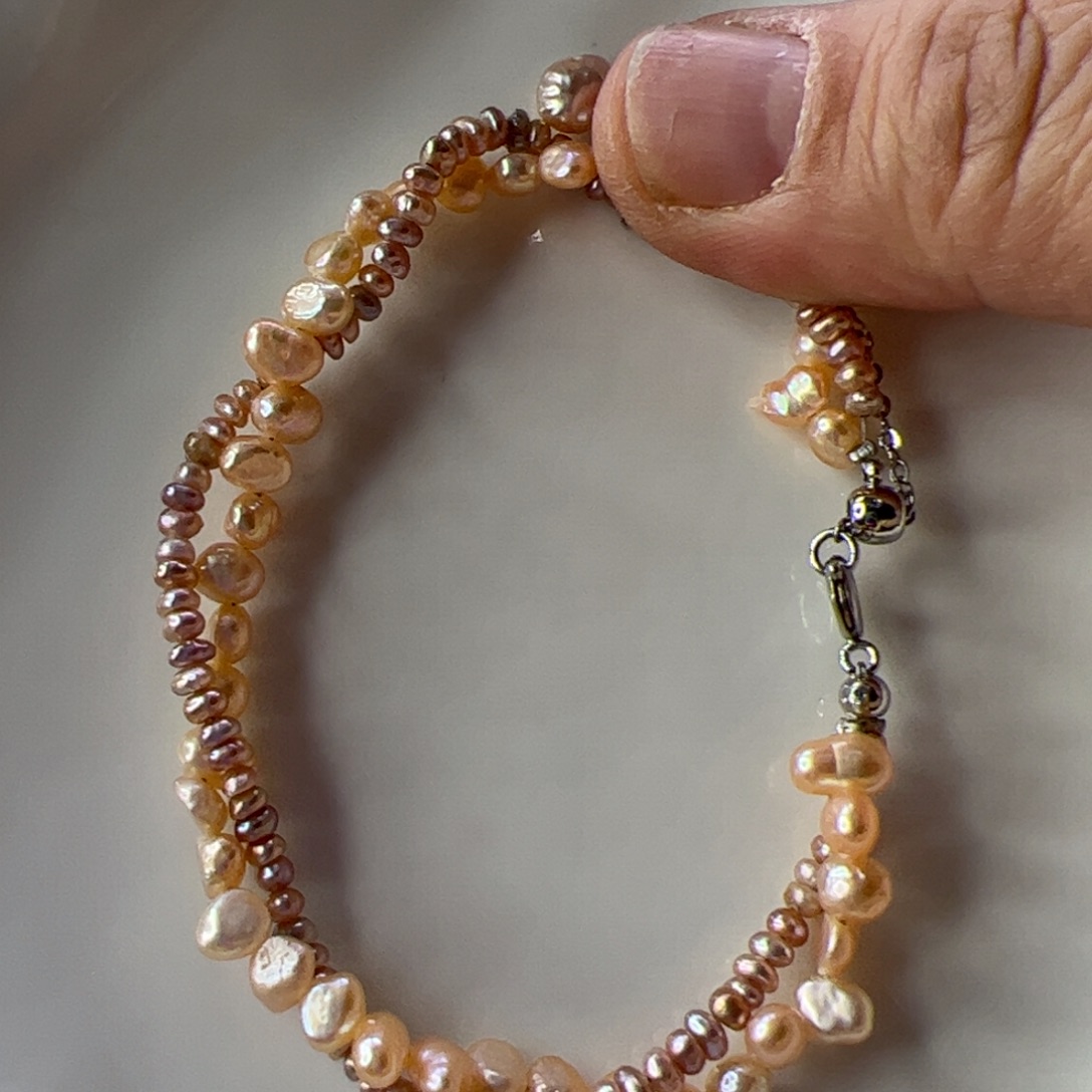 手绳淡水珍珠合金