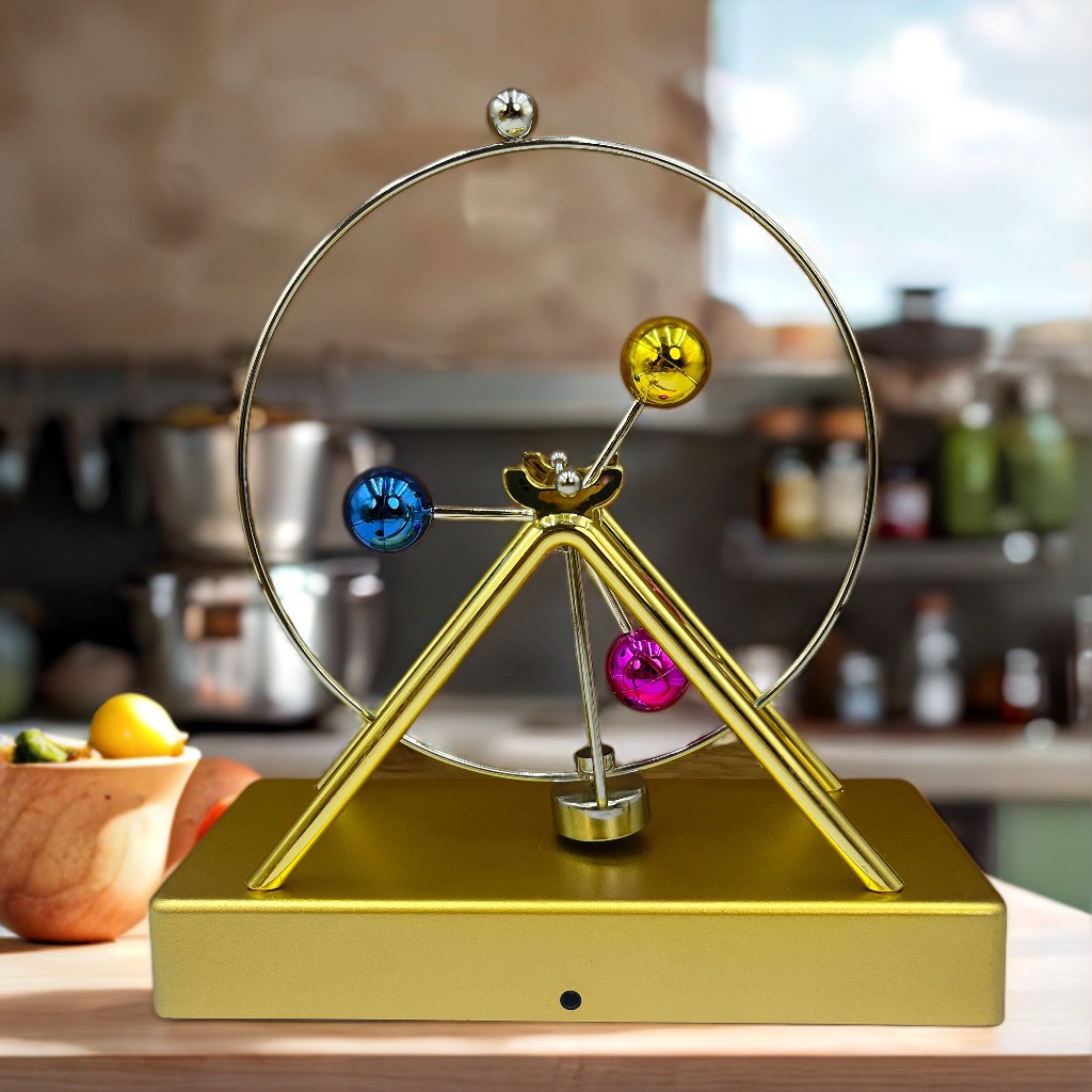 动态磁悬浮艺术摆件循环旋转高颜值科技感拉满让桌面秒变灵动空间